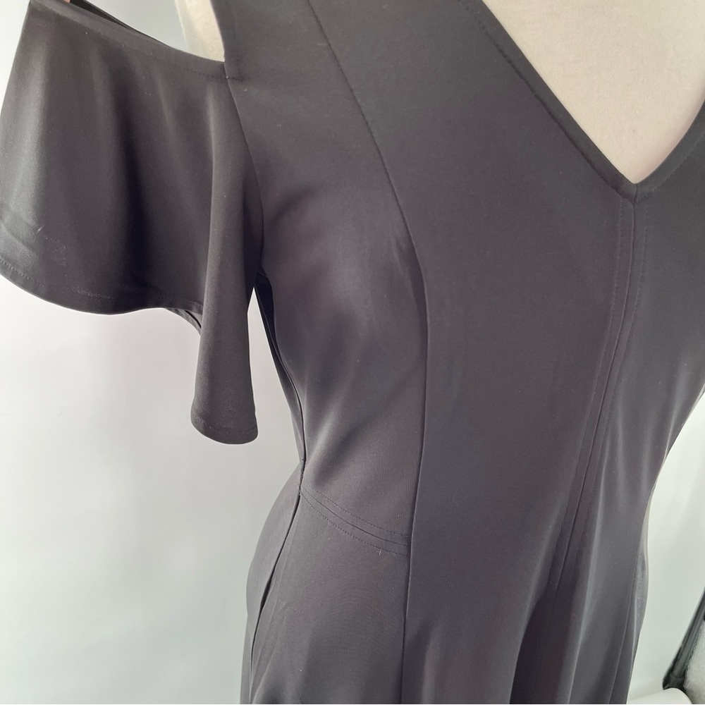 The Limited Dress Cold Shoulder Black Medium Stretch and Shimmer - Picture 5 of 9
